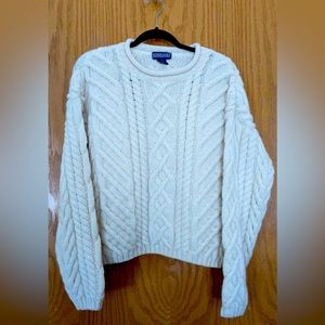 Oversized knit sweater